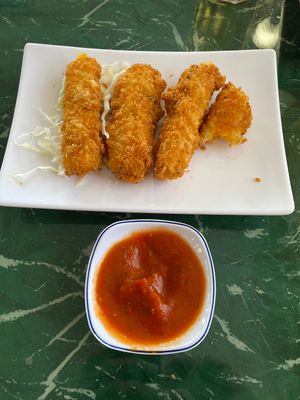  Vegan Cheese Sticks. $6.99  at Lotus Vegan Restaurant in Pinellas Park