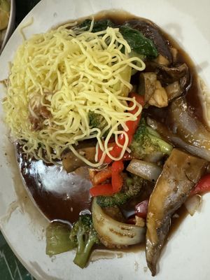 Portobello noodles   at Lotus Vegan Restaurant in Pinellas Park