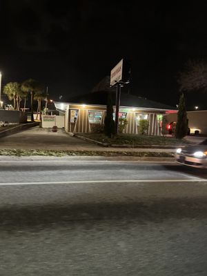 Restaurant exterior (this used to be an old Pizza Hut). Nothing fancy but clean.  at Lotus Vegan Restaurant in Pinellas Park