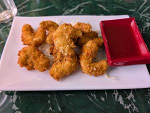 Fried shrimp at Lotus Vegan Restaurant in Pinellas Park