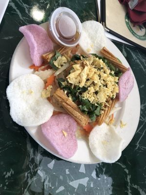 Lotus root salad   at Lotus Vegan Restaurant in Pinellas Park