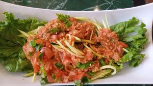 Raw spaghetti. at Lotus Vegan Restaurant in Pinellas Park