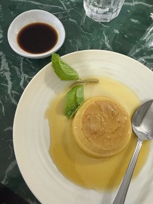 Caramel flan   at Lotus Vegan Restaurant in Pinellas Park