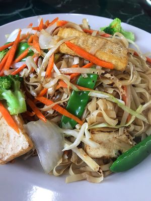 Chow Mein Noodles at Lotus Vegan Restaurant in Pinellas Park