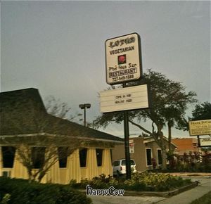 View from road. at Lotus Vegan Restaurant in Pinellas Park