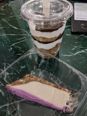 Yummy desserts at Lotus Vegan Restaurant in Pinellas Park