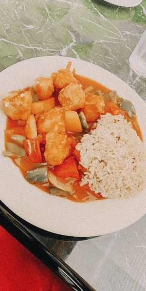 Sweet and sour divine  at Lotus Vegan Restaurant in Pinellas Park