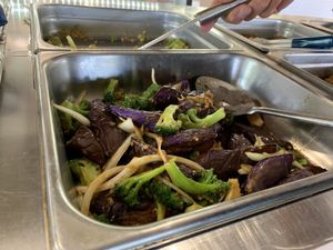 Eggplant  at Lotus Vegan Restaurant in Pinellas Park