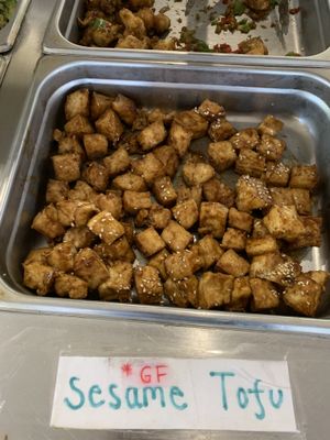 Sesame tofu at Lotus Vegan Restaurant in Pinellas Park
