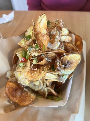 Tornado fries  at The Healthy Hippie in Medicine Park