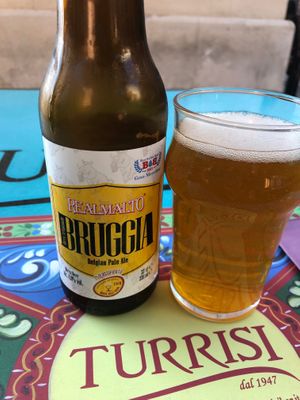 Sicilian Belgian ale (unfiltered). at Bar Turrisi in Castelmola