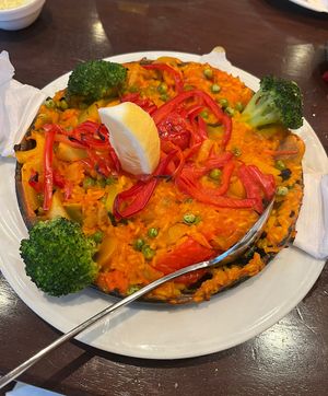 Vegan Paella  at Olá Lisboa in Hamburg