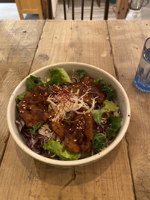 soy meat korean style with rice   at TU CASA - Zero waste & Plant based トゥ・カサ in Kyoto
