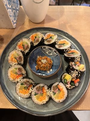 Rainbow kimbap   at TU CASA - Zero waste & Plant based トゥ・カサ in Kyoto