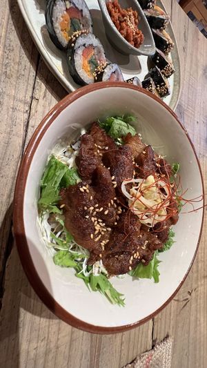 素燒若蓋飯  at TU CASA - Zero waste & Plant based トゥ・カサ in Kyoto