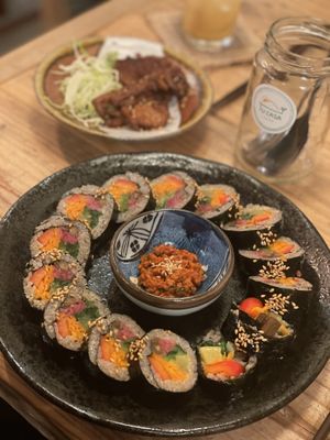Delicious Korean sushi   at TU CASA - Zero waste & Plant based トゥ・カサ in Kyoto