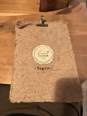 Menu was very cooll  at TU CASA - Zero waste & Plant based トゥ・カサ in Kyoto