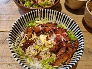 Already started eating, was so delicious couldn't wait :) at TU CASA - Zero waste & Plant based トゥ・カサ in Kyoto