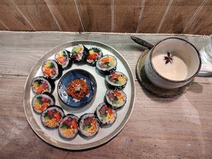 Gimbap & Chai at TU CASA - Zero waste & Plant based トゥ・カサ in Kyoto