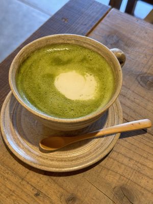 Matcha latte at TU CASA - Zero waste & Plant based トゥ・カサ in Kyoto