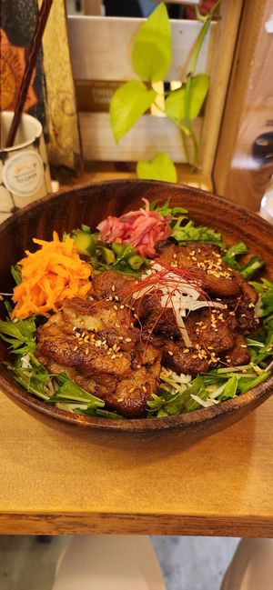BBQ  bowl with veggie topping at TU CASA - Zero waste & Plant based トゥ・カサ in Kyoto