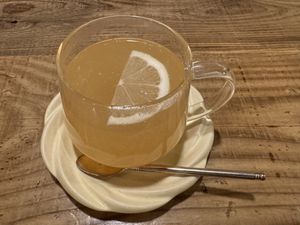 Lemon ginger drink  at TU CASA - Zero waste & Plant based トゥ・カサ in Kyoto