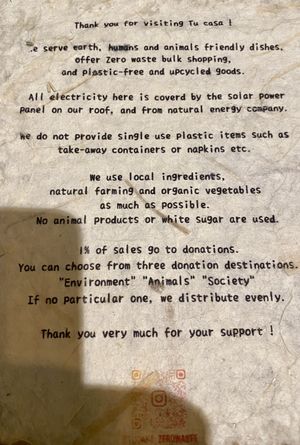   at TU CASA - Zero waste & Plant based トゥ・カサ in Kyoto