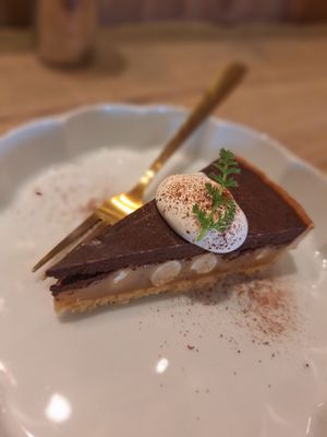 Hazelnut chocolate cake at TU CASA - Zero waste & Plant based トゥ・カサ in Kyoto