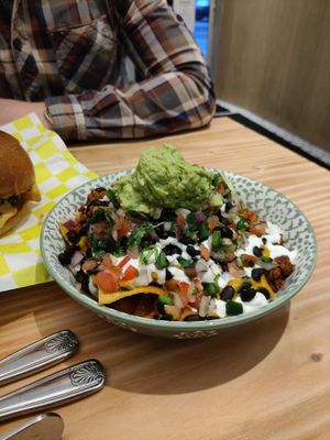 Ultimate Nachos at Vegan Grill - Upper East Side in New York City