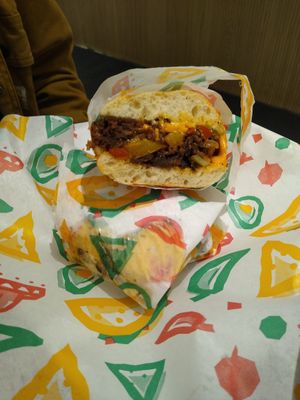 Philly cheese steak at Vegan Grill - Upper East Side in New York City