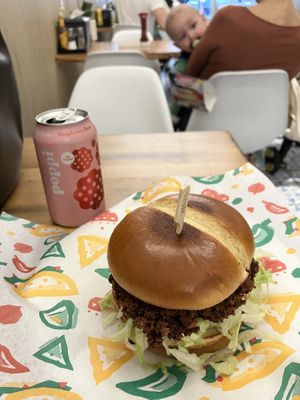 Amazing new vegan crab cake sandwich. So good!  at Vegan Grill - Upper East Side in New York City