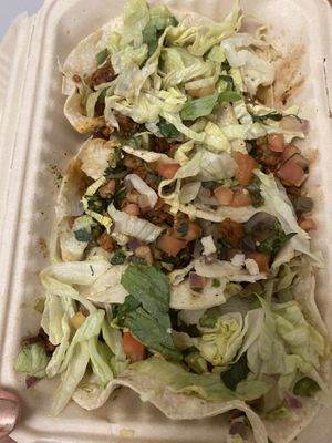 Impossibile meat tacos  at Vegan Grill - Upper East Side in New York City