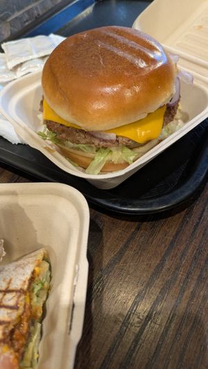Standard burger at Vegan Grill - Upper East Side in New York City