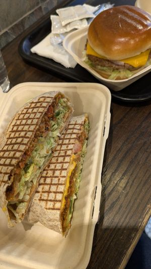 Crunch-wrap supreme at Vegan Grill - Upper East Side in New York City