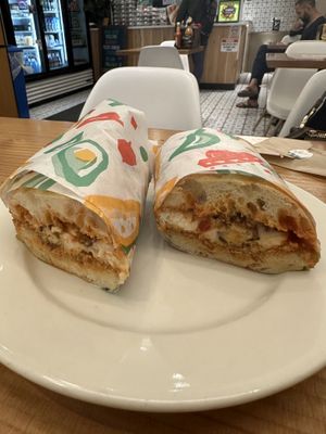 Chicken parm sandwich   at Vegan Grill - Upper East Side in New York City