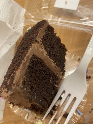 Chocolate cake slice   at Vegan Grill - Upper East Side in New York City
