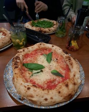 Vegane Pizza Magherita at BiancoRosso in Speyer