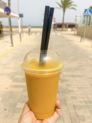 Mango shake  at Gelats Garau in Mallorca