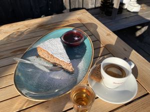 Nusskuchen  at Enzianhütte am Kieneck in Muggendorf