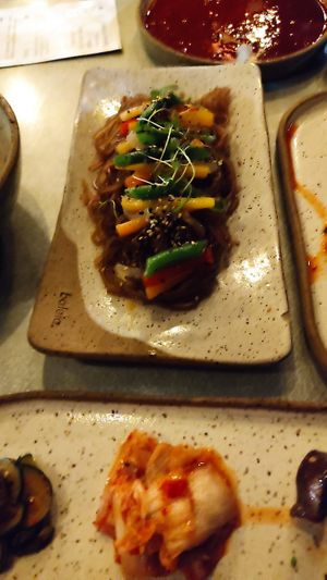 Japchae at Okpo Culture in Porto Alegre