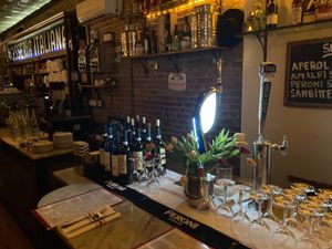 Bar seating at Tavola in New York City