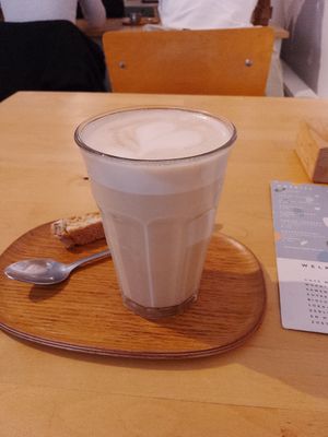 Chai Latte with vegan milk (I asked for pb milk) at Koffie & Ik in Utrecht