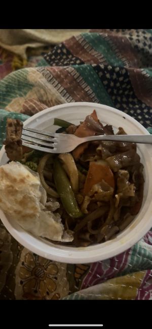 Drunken Noodles Made Vegan   at Nasi Malay Thai Sushi in Bear