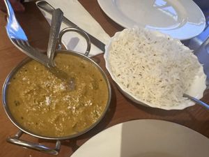 Veg korma (made vegan)  at Shiraz Indian Restaurant & Bar in Whangarei