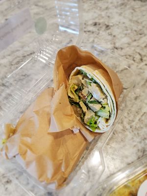 Chicken Ceasar wrap (absolutely delicious, taste is spot on) at Garden of Feeding  in West Melbourne