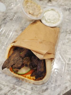 Lamb gyro (absolutely amazing) at Garden of Feeding  in West Melbourne