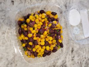 Fall Fiesta corn and black bean salad at Garden of Feeding  in West Melbourne