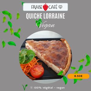 Quiche lorraine at Fraise Café in Menton