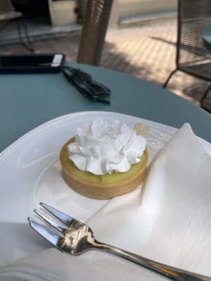 Lemon tart - wow!  at Fraise Café in Menton
