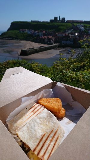 Vegan breakfast burrito (served until 12pm) at Java Cafe in Whitby